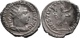 Roman Empire Valerian I AD 253-254 AR Antoninianus About Very Fine