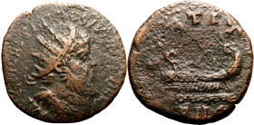 Roman Empire Postumus AD 261 Æ Double Sestertius Fine