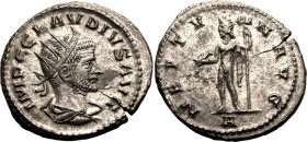 Roman Empire Claudius II 'Gothicus' AD 268-269 BI Antoninianus Good Very Fine; flan crack, much silvering