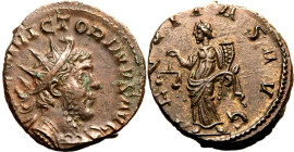 Roman Empire Victorinus AD 269-270 BI Antoninianus About Extremely Fine; struck off-centre, otherwise a fine example