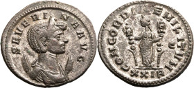 Roman Empire Severina (wife of Aurelian) AD 275 BI Antoninianus Good Very Fine; silvering remaining