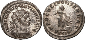 Roman Empire Diocletian AD 288 BI Antoninianus Good Very Fine; much silvering