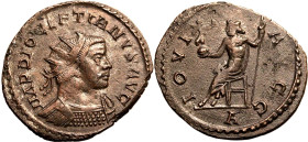 Roman Empire Diocletian AD 292-294 BI Antoninianus About Good Very Fine