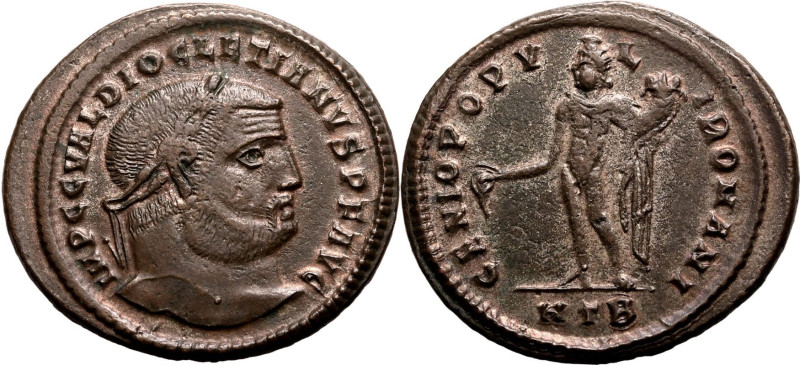 ROMAN EMPIRE. Diocletian. 
Billon nummus, AD 296-272. Heraclea. 
Obv: IMP C C ...