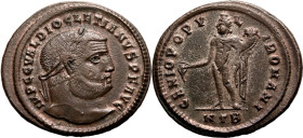 Roman Empire Diocletian AD 296-272 BI Nummus Good Very Fine; subtle silvering, marvellous in hand