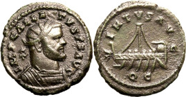 Roman Empire Allectus AD 293-296 BI Quinarius Good Very Fine