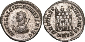 Roman Empire Licinius II (Caesar) AD 317 BI Nummus Good Very Fine; well-centred, much silvering remaining