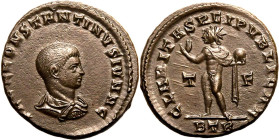 Roman Empire Constantine II (Caesar) AD 317-318 BI Nummus Extremely Fine
