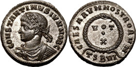 Roman Empire Constantine II (Caesar) AD 320-321 BI Nummus About Mint State; a stellar example, well-centred with much silvering