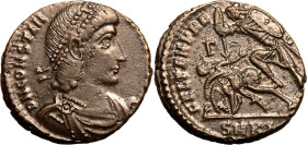 Roman Empire Constantius II AD 351-354 Billon Centenionalis About Extremely Fine