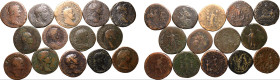 Roman Empire Various Emperors/Empresses 1st - 3rd centuries AD Æ 14 x Sestertii Fine - Very Fine