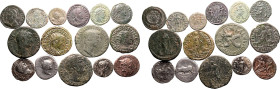 Roman Empire Various Emperors 1st-4th centuries AD Silver/Billon/Bronze 15 x AR/BI/AE Denominations About Very Fine - Good Very Fine