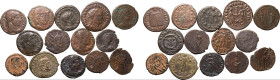 Roman Empire Various Emperors 3rd-4th centuries AD 14 x BI/AE Denominations About Very Fine - About Extremely Fine