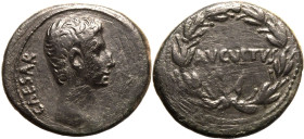Roman Provincial: Asia Minor, uncertain mint Augustus circa 25 BC Æ AE26 Very Fine; cleaning marks, clear portrait