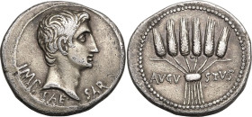 Roman Provincial: Ionia, Ephesus Augustus circa 25-20 BC AR Cistophoric Tetradrachm Good Very Fine; stunning old cabinet tone with subtle iridescence