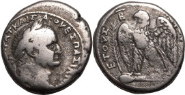 Roman Provincial: Seleucis and Pieria, Antioch Vespasian NHY 2 = AD 69/70 AR Tetradrachm About Very Fine