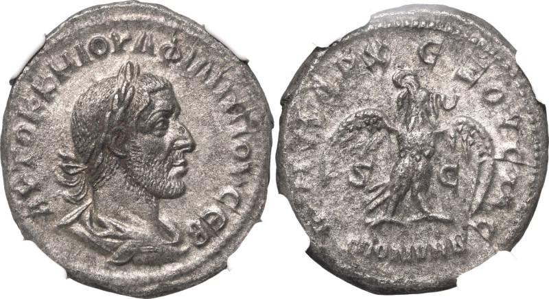 ROMAN PROVINCIAL. SELEUCIS AND PIERIA, ANTIOCH. Philip I. 
Billon tetradrachm, ...