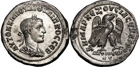 Roman Provincial: Seleucis and Pieria, Antioch Philip II (Caesar) dated RY 4 = AD 248 BI Tetradrachm Good Extremely Fine; minor area of roughness, oth...