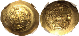Byzantine Empire Michael VII 'Ducas' AD 1071-1078 AV Histamenon Nomisma NGC Ch AU Strike: 4/5 Surface: 3/5, die shift, scuffs
