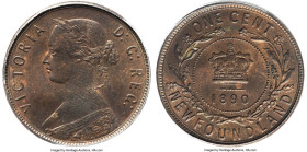Newfoundland. Victoria Cent 1890 MS65 Red and Brown PCGS, London mint, KM1. A tough date to acquire in Gem designation. The present selection admits w...