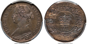 Nova Scotia. Victoria Specimen 1/2 Cent 1861 SP65 Red and Brown PCGS, London mint, KM7. Outranking the Belzberg 'Brown' designated Specimen by a full ...