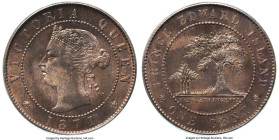 Prince Edward Island. Victoria Cent 1871 MS67 Red and Brown PCGS, Heaton mint, KM4. Coin alignment variety. An incredibly satisfying selection, with e...
