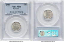 Victoria 10 Cents 1900 AU58 PCGS, London mint, KM3. HID09801242017 © 2024 Heritage Auctions | All Rights Reserved