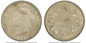 Victoria 25 Cents 1883-H AU55 PCGS, Heaton mint, KM5. HID09801242017 © 2024 Heritage Auctions | All Rights Reserved