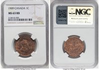 Edward VII Cent 1909 MS63 Red and Brown NGC, Ottawa mint, KM8. HID09801242017 © 2024 Heritage Auctions | All Rights Reserved