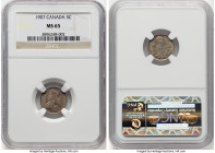Edward VII 5 Cents 1907 MS65 NGC, London mint, KM13. HID09801242017 © 2024 Heritage Auctions | All Rights Reserved