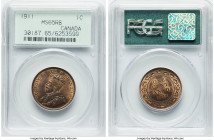 George V Cent 1911 MS65 Red and Brown PCGS, Ottawa mint, KM15. HID09801242017 © 2024 Heritage Auctions | All Rights Reserved