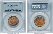 George V Cent 1912 MS65 Red PCGS, Ottawa mint, KM21. HID09801242017 © 2024 Heritage Auctions | All Rights Reserved