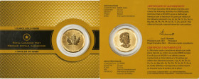 Elizabeth II gold "Maple Leaf" 200 Dollars (1 oz) 2009 UNC, Royal Canadian mint, KM1162. Sealed in original mint plastic info card. HID09801242017 © 2...