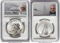 Elizabeth II silver Reverse Proof Ultra High Relief "Peace & Liberty" Mint Medal (1 oz) 2019 PR70 NGC, Mintage: 3,000. First Day of Production issue. ...