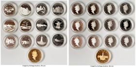 Elizabeth II 3-Piece Lot of 13-Piece Uncertified "Canadian Provinces" Proof Sets 1992 UNC, Royal Canadian mint. Includes (3) Proof Sets of (12) silver...