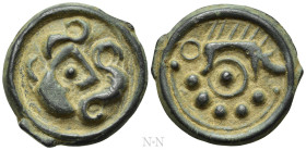 WESTERN EUROPE. Gaul. Suessiones. Potin (Circa 50-30 BC)