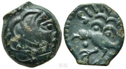 WESTERN EUROPE. Northeast Gaul. Senones. Ae (Circa 80-52 BC)