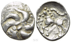 CENTRAL EUROPE. Vindelici. Quinarius (1st century BC). "Büschelquinar" type