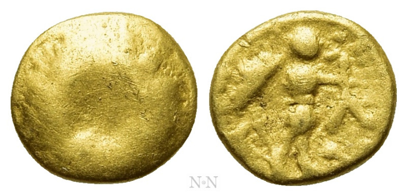 CENTRAL EUROPE. Boii. GOLD 1/24 Stater (2nd-1st centuries BC). "Athena Alkis" ty...