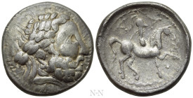 EASTERN EUROPE. Imitations of Philip II of Macedon (3rd century BC). "Tetradrachm". Mint in Carpathian region. "Dreiecksornament" type