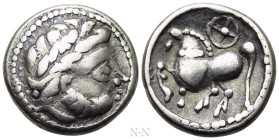 EASTERN EUROPE. Imitations of Philip II of Macedon (3rd century BC). Drachm. "Dachreiter" type