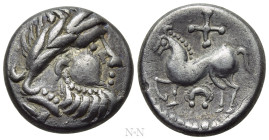 EASTERN EUROPE. Imitations of Philip II of Macedon (3rd-2nd centuries BC). Drachm. "Kugelwange" type