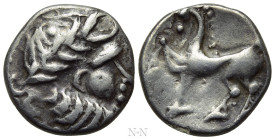 EASTERN EUROPE. Imitations of Philip II of Macedon (2nd-1st centuries BC). Drachm. "Kugelwange" type