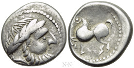 EASTERN EUROPE. Imitations of Philip II of Macedon (2nd-1st centuries BC). Tetradrachm. "Kugelwange ohne Ringel" type