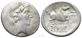 EASTERN EUROPE. Imitations of Roman Republic. Denarius (Circa 1st century BC). Imitating Q. Titius