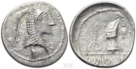EASTERN EUROPE. Imitations of Roman Republican. Eravisci (Mid-late 1st century BC). Denarius. Imitating L. Roscius Fabatus
