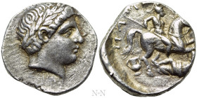 KINGS OF PAEONIA. Patraos (Circa 335-315 BC). Tetradrachm. Astibos or Damastion mint