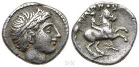 KINGS OF MACEDON. Philip II (359-336 BC). 1/5 Tetradrachm. Amphipolis