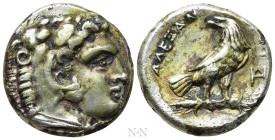 KINGS OF MACEDON. Alexander III 'the Great' (336-323 BC). Fourrèe Drachm. Miletos