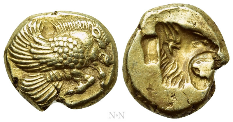 LESBOS. Mytilene. EL Hekte (Circa 521-478 BC). 

Obv: Forepart of winged boar ...